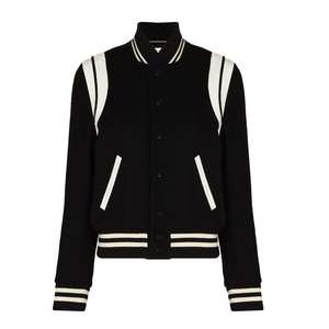 Pas cher Prix Confortable Chaud Manteau Matelassé Coupe-Vent Polyester Femmes Hiver Noir Bomber Softshell Varsity Veste - Product Image 4