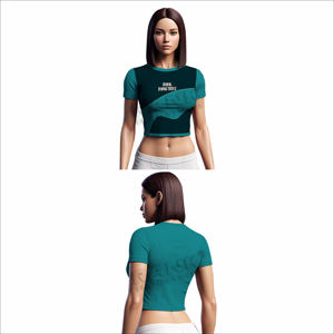 เสื้อครอปท็อปผู้หญิงสำหรับฤดูร้อน ผ้าเนื้อนุ่มใส่สบาย ระบายอากาศได้ดี เหมาะสำหรับใส่ในชีวิตประจำวัน - Product Image 6