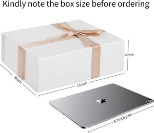 TRIHO TRb- 1204 Luxury Large Gift Box with Lid Wedding Gift Boxes with <b>Magnetic</b> Lid for Presents Ribbon Paper Filler Gift Box - Product Image 2