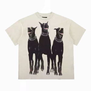 Unisex personalizado peso pesado grueso Jersey Oversized Drop Shoulder camiseta más tamaño de los hombres al por mayor camisetas Unisex - Product Image 1