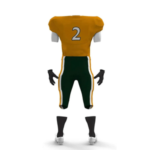 Vêtements de sport de haute qualité à bas prix, uniforme de football américain respirant, taille plus, manches trois quarts, uniforme de football américain - Product Image 3