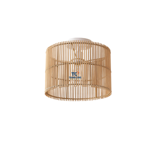 Set di lampade a sospensione in rattan più economico paralume in rattan di colore naturale per interni Derco made in Vietnam - Product Image 1