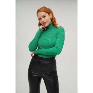 เสื้อสเวตเตอร์คอเต่าผู้หญิงแบรนด์เบเนตอง พร้อมดีเทลลายริบ ขายส่งเสื้อถัก - Product Image 5