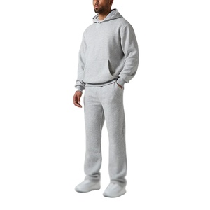 OEM Windproof Winter Clothing Two Piece Outfits Set Mens <b>Jogger</b> Track Suit Sweatsuit Unisex Sweatpants and Hoodie Set - Product Image 2