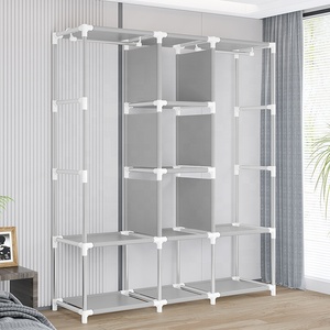 Armário Infantil para Quarto, Guarda-Roupa Simples de Design Portátil em Tecido, Organizador de Roupas - Product Image 3
