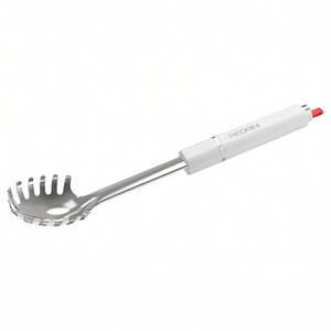 Servidor de espaguetis de acero inoxidable (33,5 cm) LILLO STILE Cromado pulido y blanco 0753 - Product Image 2