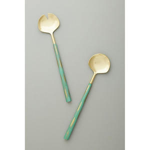 Oyal-Acero inoxidable chapado en oro brillante, ALAD erver con barra larga - Product Image 1