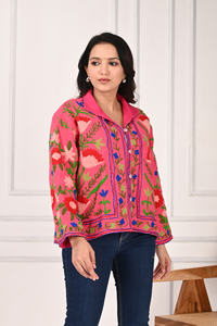 Ropa de invierno Chaqueta bordada Suzani de estilo bohemio para damas Venta caliente TNT Suzani Jacket - Product Image 2