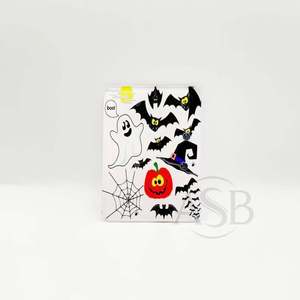 Azulejos de pestañas acrílicas con logotipo privado de Halloween con imanes para pinzas Diseño personalizado sostenible Azulejos de pestañas con lazo de grito de terror - Product Image 5