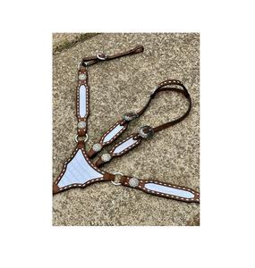 Juego de tachuelas de cuero occidental de calidad superior con sillín ajustable y brida adecuado para todos los tamaños de caballos de la India - Product Image 2