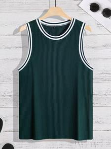 Débardeur de sport pour hommes avec logo personnalisé gilet de course en polyester Fitness Stringer musculation mince entraînement GYM débardeurs - Product Image 3