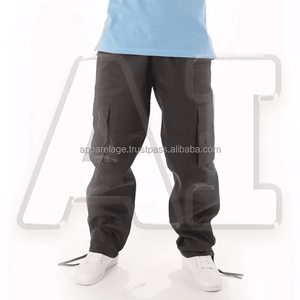 กางเกงวอร์มขากว้างสำหรับผู้ชายกางเกงทรงหลวมเอวสูง320ก. สไตล์อเมริกันแบบยุโรป - Product Image 1