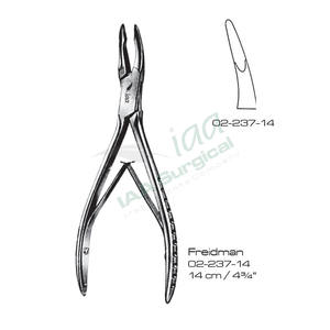 Fórceps Dentales para Hueso FRIEDMAN, Pinzas de Corte y Recorte, Instrumentos Quirúrgicos de Acero Inoxidable - Product Image 2