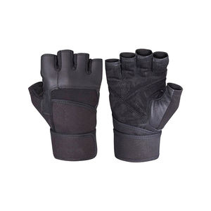 Durable breathable padded weight lifting gloves anti slip palm grip <b>wrist</b> <b>wrap</b> adjustable straps for <b>gym</b> workout - Product Image 2