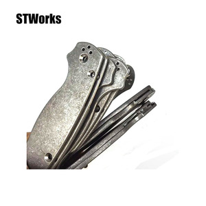 Básculas de cuchillo de titanio cepillado washstone para Para 3 Spyderco Benchmade Bugout <span class=keywords><strong>535</strong></span> - Product Image 3