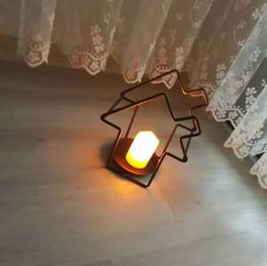 Article de décoration de Noël pour la chambre à coucher, le bureau à domicile, cadeau de Noël, décoration nordique, porte-bougie, porte-bougie - Product Image 2