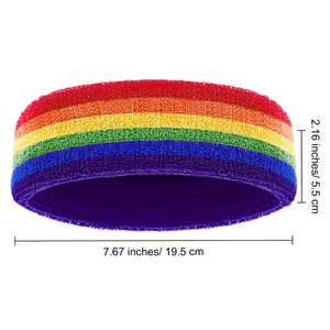 Custom Woven Luxury <b>Sports</b> Multicolor Professional Protection Dry Non-Slip <b>Headband</b> Basketball Football Badminton Bicycle Cotton - Product Image 4