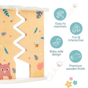 Juguete rastreador de bolas de madera para niños pequeños, seguimiento Visual para actividad de juego cinético, minoristas a granel, juguete educativo - Product Image 2