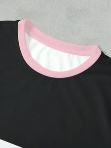 Camiseta pesada de verano de algodón 100% para mujer 280 GSM Ajuste de gran tamaño con hombros caídos transpirable venta al por mayor Stock ropa a granel - Product Image 5