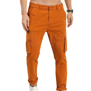 Pantalones Cargo de Algodón Ligero de Cintura Alta y Corte Recto para Hombre, Hechos a Medida, con Impresión de Logotipo Personalizado - Product Image 1