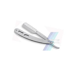 มีดโกนหนวดแบบขอบตรงสีฟ้ามีดโกนหนวดสแตนเลสเคลือบเยอรมันสำหรับร้านเสริมสวย - Product Image 2