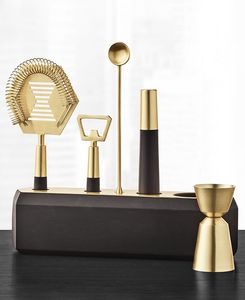 Elegantes herramientas de barra de madera y metal, elegantes accesorios de coctelería para fiestas, restaurantes y bares caseros hechos a mano de La India - Product Image 2