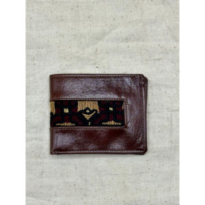 Cartera de Cuero Genuino Hecha a Mano, Estilo Bohemio con Bordado Tribal, Cierre de Cremallera, Modelos Largos y Cortos, Anti-Robo, Logotipo Impreso, Diseño Floral - Product Image 1