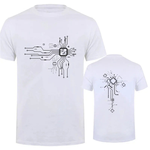 Nueva camiseta para hombre, Camiseta con cuello redondo para hombre, camisetas para hombre, procesador de CPU, diagrama de circuito, estampado, camisetas para hombre, camisetas, ropa - Product Image 3