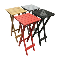 Mesa Auxiliar Moderna Cuadrada de Madera de Acacia Maciza de 28*40cm, Producto Disponible en Vietnam, Soporte Alto para Muebles de Sala de Estar