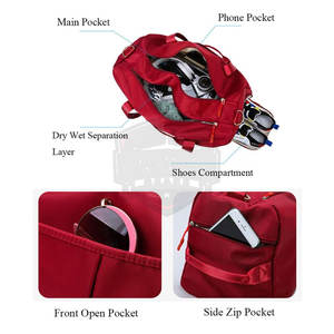 Sac de sport de grande capacité personnalisé de haute qualité pour une utilisation en extérieur, en nylon imperméable et polyester léger et respirant, fabriqué au Pakistan - Product Image 4