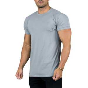 T-shirt de sport respirant et écologique personnalisé en spandex/polyester pour homme, coupe ajustée, vêtements de sport athlétiques, tissu tissé, actif - Product Image 6