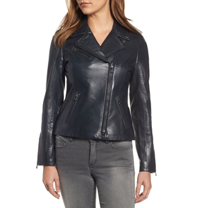 Chaqueta Blazer de Piel de Oveja 100% Genuina de Alta Calidad, Entallada, para Mujer, Chaqueta de Negocios, Forro Transpirable, Bolsillos, Boda, Invierno, Casual - Product Image 6