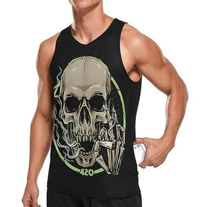 Camiseta sin mangas de algodón de alta calidad de verano OEM para hombre, camiseta sin mangas para gimnasio para hombre, camiseta sin mangas de talla grande para hombre - Product Image 1