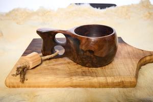 Taza de Café Kuksa de Madera Tallada para Aventuras en la Naturaleza, Taza Kuksa de Madera Ligera para Senderismo a Precio Económico - Product Image 2