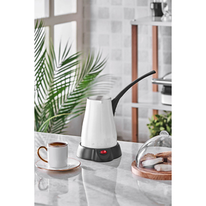 เครื่องชงกาแฟไฟฟ้าแบบตุรกีสำหรับ Scm-2960หม้อสีฟ้าและสีขาว - Product Image 1
