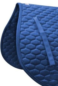 Vente chaude Premium bleu anglais tapis de selle confortable coton/polyester avec rembourrage en mousse souple pour l'équitation - Product Image 3