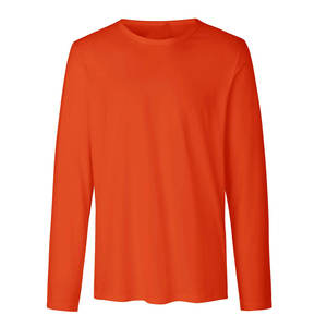 T-shirts à col rond 100% coton T-shirts à manches longues pour hommes vente en gros - Product Image 6