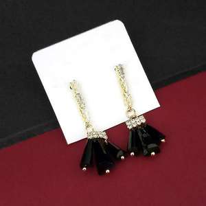 Urthn AD Religious Style <b>Gold</b> Plated Dangler <b>Earrings</b> <b>Drop</b> and Studs with Pearl Diamond and Zircon for Parties-1315833E - Product Image 1