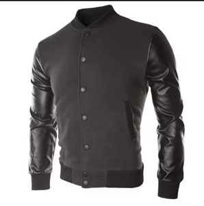 Chaqueta Varsity de Cuero Personalizada de Primera Calidad 100% Cuero Original, Chaqueta Varsity para Hombre, Chaquetas y Abrigos para Hombre - Product Image 6