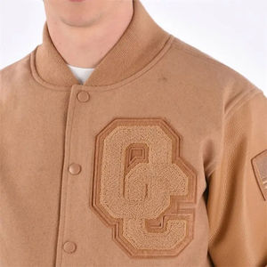 Veste universitaire en cuir pour homme de marque, taille plus, coupe-vent léger, vente en gros, vêtements de sport, vestes pour homme - Product Image 4