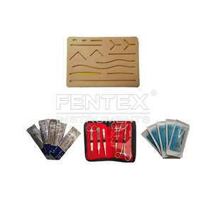 ชุดผ่าตัดผ่าตัดสำหรับฝึกหัดผ่าตัดขั้นพื้นฐานสำหรับนักเรียนทางการแพทย์ชุดผ่าตัดเย็บแผลแบบครบวงจรทำจากสเตนเลสสตีล - Product Image 4