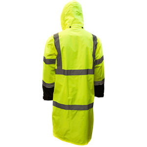 Vêtements de pluie réfléchissants haute visibilité imperméables et durables avec pantalon antidérapant pour les équipes de construction et d'ingénierie - Product Image 4