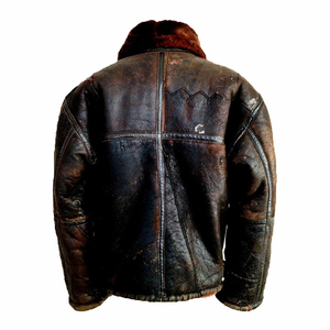 <span class=keywords><strong>Ww2</strong></span> B3 Jacke Distressed Leder Bomber jacke Pilot Aviator Herren Bomber Lederjacke Winter produkte