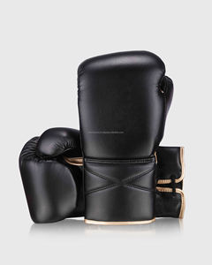Guantes de entrenamiento de competición para adultos de piel de vaca con logotipo personalizado, Equipo de Boxeo con cordones y Mosca de alta calidad, protección de buena calidad - Product Image 1