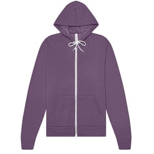 Bella toile douce homme hiver extérieur à capuche couleur unie fermeture éclair poche haut à manches longues automne mince sweat fermeture éclair à capuche - Product Image 1