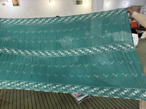 <b>Scarf</b> Muslim African Women Summer Daily Wear 2.2m Wholesale Big Cotton Voile Net <b>Lace</b> Border Rhinestone Breathable Light Shawl - Product Image 6