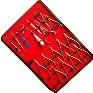 Juego de Instrumentos Quirúrgicos Dentales Manuales de Acero Inoxidable de Alta Calidad: Extractores, Pinzas, Herramientas de Ortodoncia y Tijeras - Product Image 4