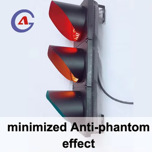 Feu de signalisation contrôlé automatiquement de 8 pouces LED à pleine vue étanche avec lentilles rouge vert jaune <span class=keywords><strong>200mm</strong></span> taux de croisement de route IP65 - Product Image 4