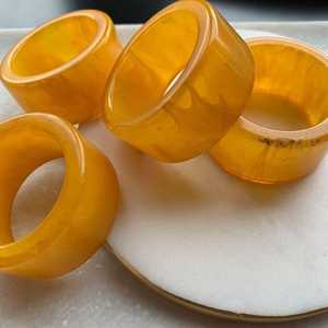 Rond de serviette décoratif moderne en résine porte-anneau de serviette en résine pour ustensiles de cuisine pour vente en gros et commande en gros porte-papier tendance - Product Image 4