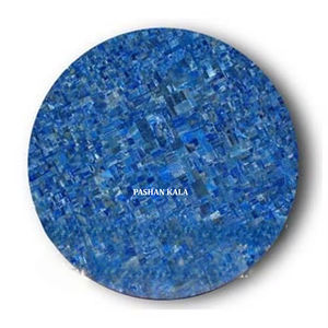 Lapislázuli pulido hecho a mano, mesa con estilo indio, color azul, para decoración y uso de otros pensadores - Product Image 1